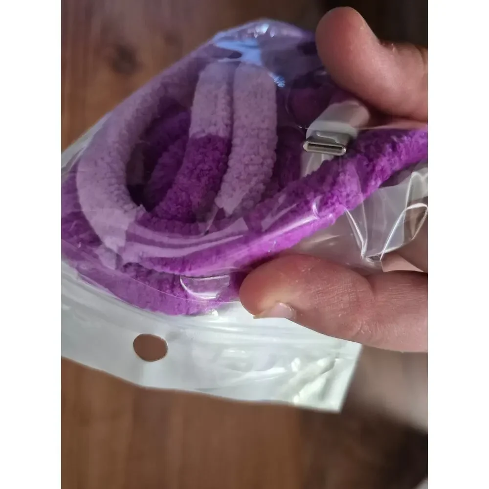 USB-C to iPhone Charger Purple Cushion Wrapped S15